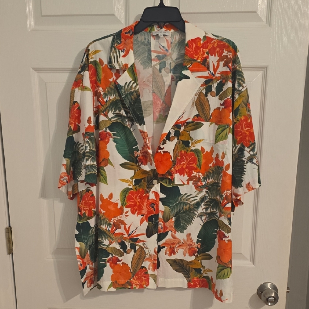 Gianni Bini Woman's White and Orange Floral